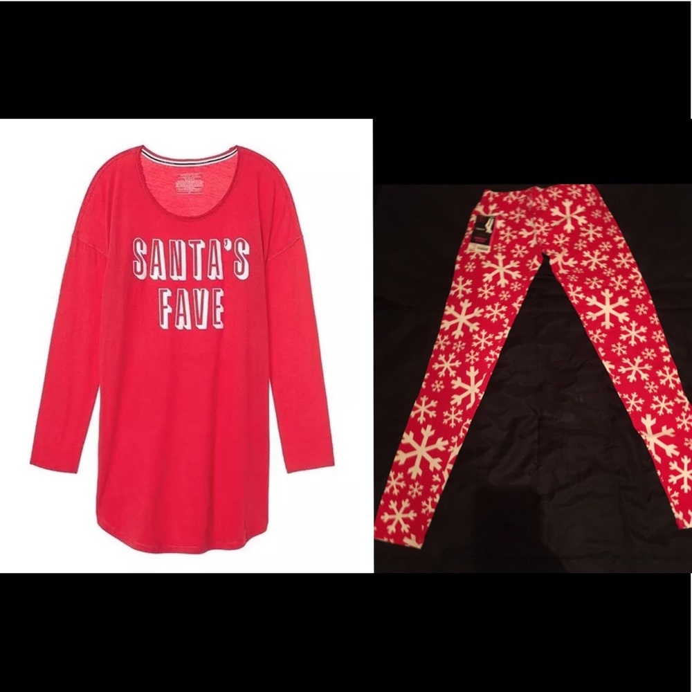 Victoria’s Secret Sleep Gown & Leggings Christmas